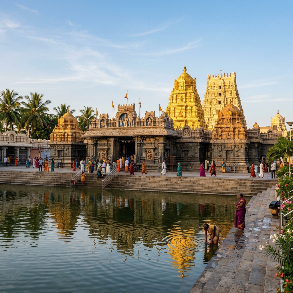 Scenic Padmavathi Ammavari Temple at Tiruchanur
